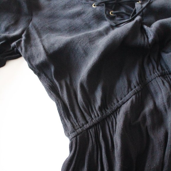 Free People Black Coverup with tassels Size Small Petite ( S / P ) - Picture 8 of 8